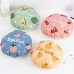 Thickened Shower Cap, Waterproof Shower Cap, Shower Hair Mask, Head Cover, Kitchen Anti-Oil Smoke Hat, Women's Style Bathing Hair Cover