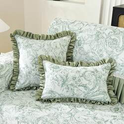 European Style Living Room Sofa Pillow Lace Pillow Case Accessible Luxury High-End Office Company Sleeping Pillow Long Waist Pillow Core