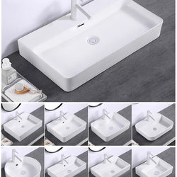 Light Luxury Export-Grade Ceramic Countertop Washbasin for Home Bathroom