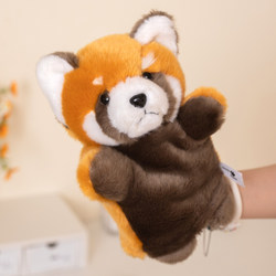 Puppet Animal Toy Red Panda Doll Parent-Child Game Storytelling Cartoon Raccoon Glove Puppet Toy