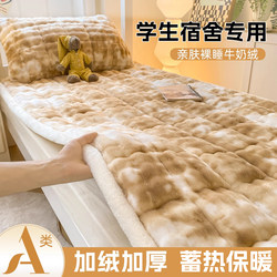 Milk Velvet Mattress Pad Soft Cushion Dormitory Student Single Thickened Bedding Quilt Winter Fleece Home Blanket Mattress