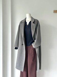 
Pick up the leak! 100 Australian wool! New autumn and winter double-sided woolen coat for women, medium and long Korean style loose woolen coat