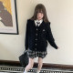 Soft navy collar sweater jacket women's uniform loose JK college style autumn knitted cardigan Tokyo age record JK