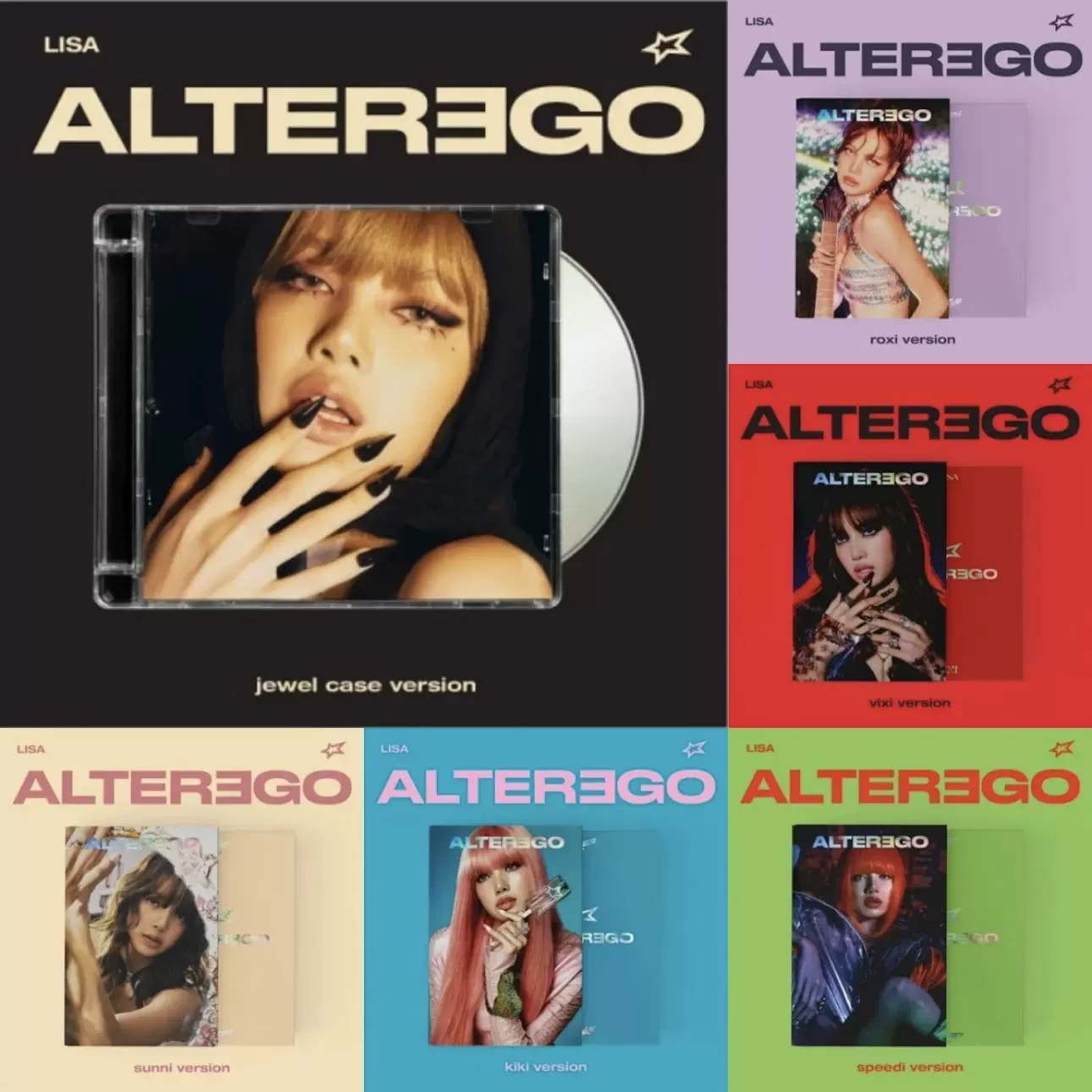 LALISA CD 特別版 2色セット BLACKPINK LISA出道專輯LALISA Alter Ego