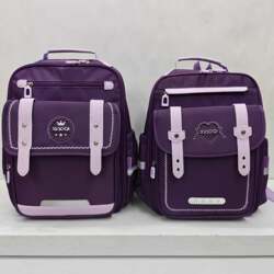 New British-Style Schoolbags for Primary School Students, Suitable for Boys and Girls in Grades 1-6, Large Capacity, Lightweight, Spine-Protecting Backpack