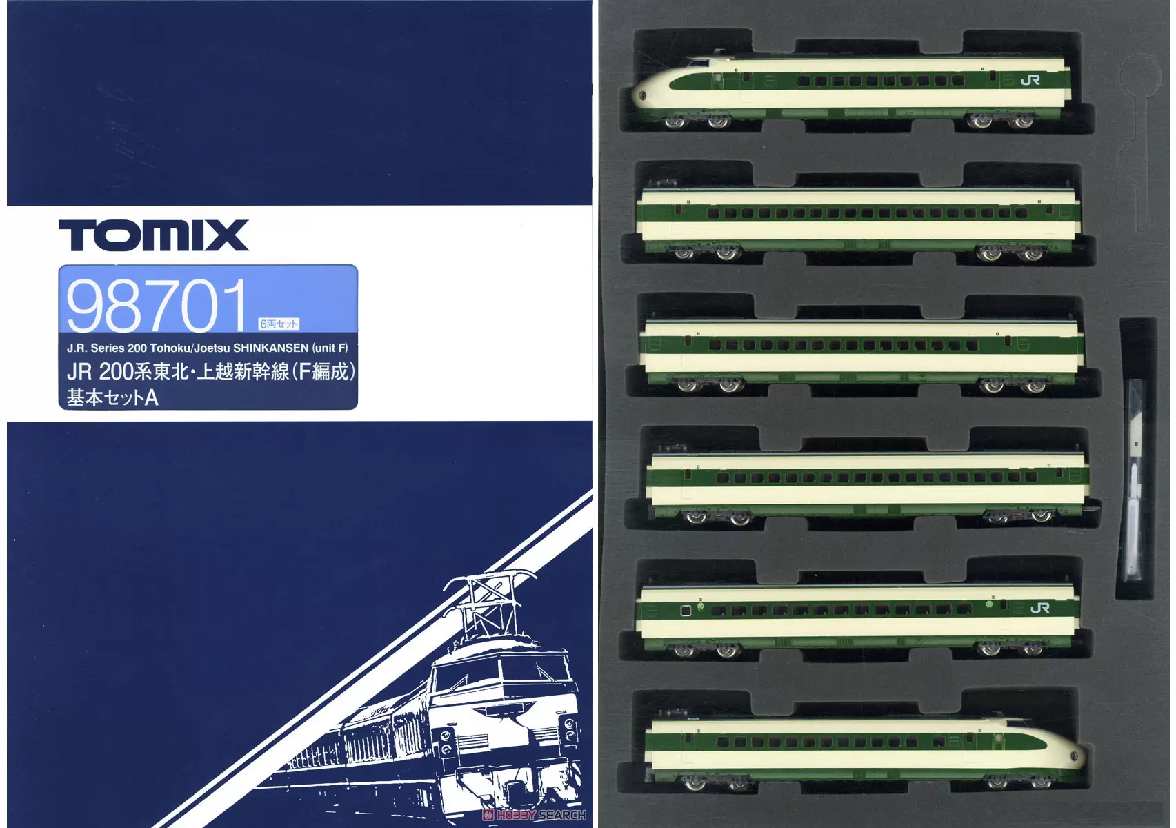 Nゲージ TOMIX 98701,98703 200系東北・上越新幹線 F編成 - 鉄道模型