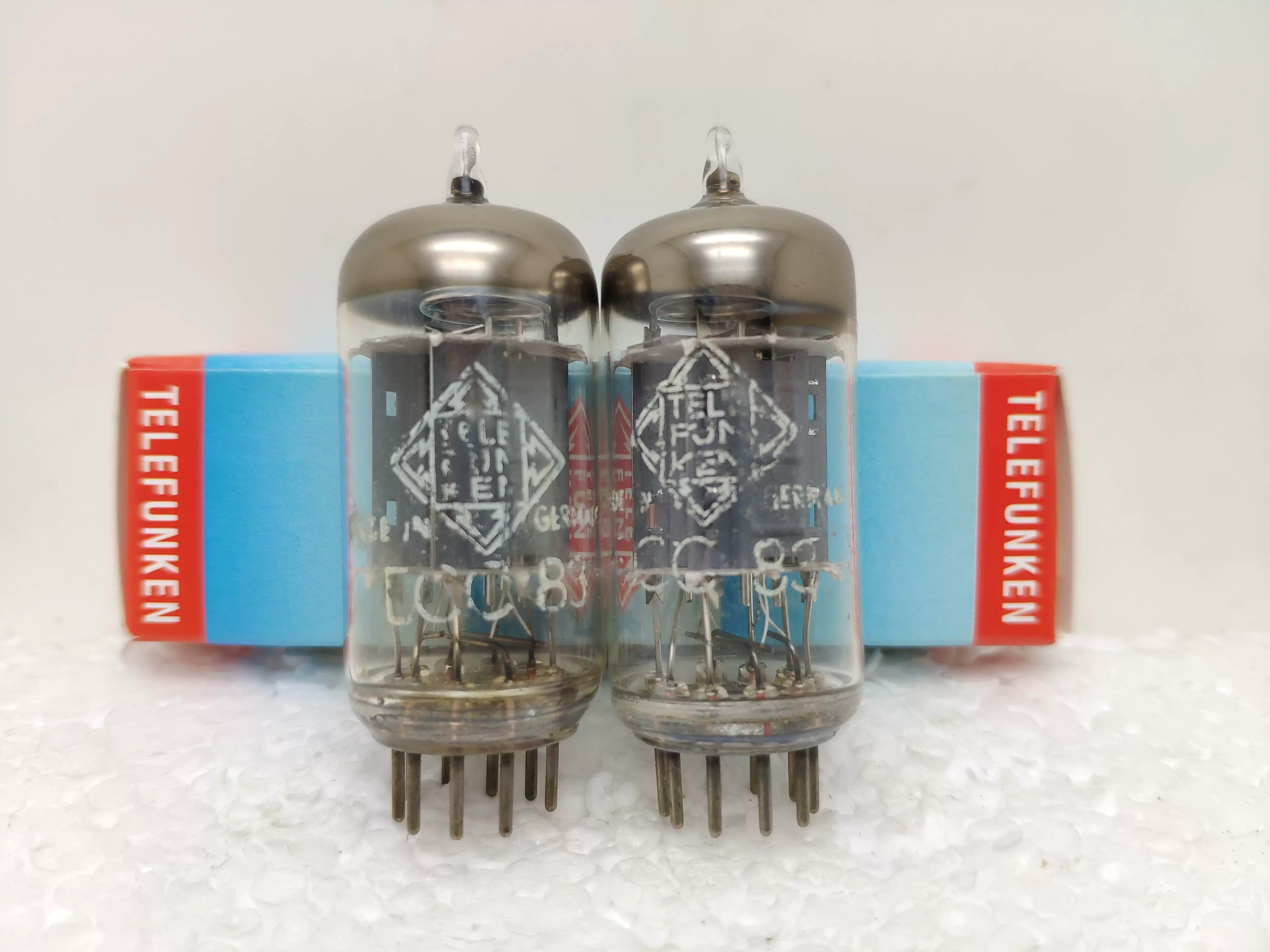 全新50年代早期德律風根ECC83/12AX7真空管，5位編碼長坑