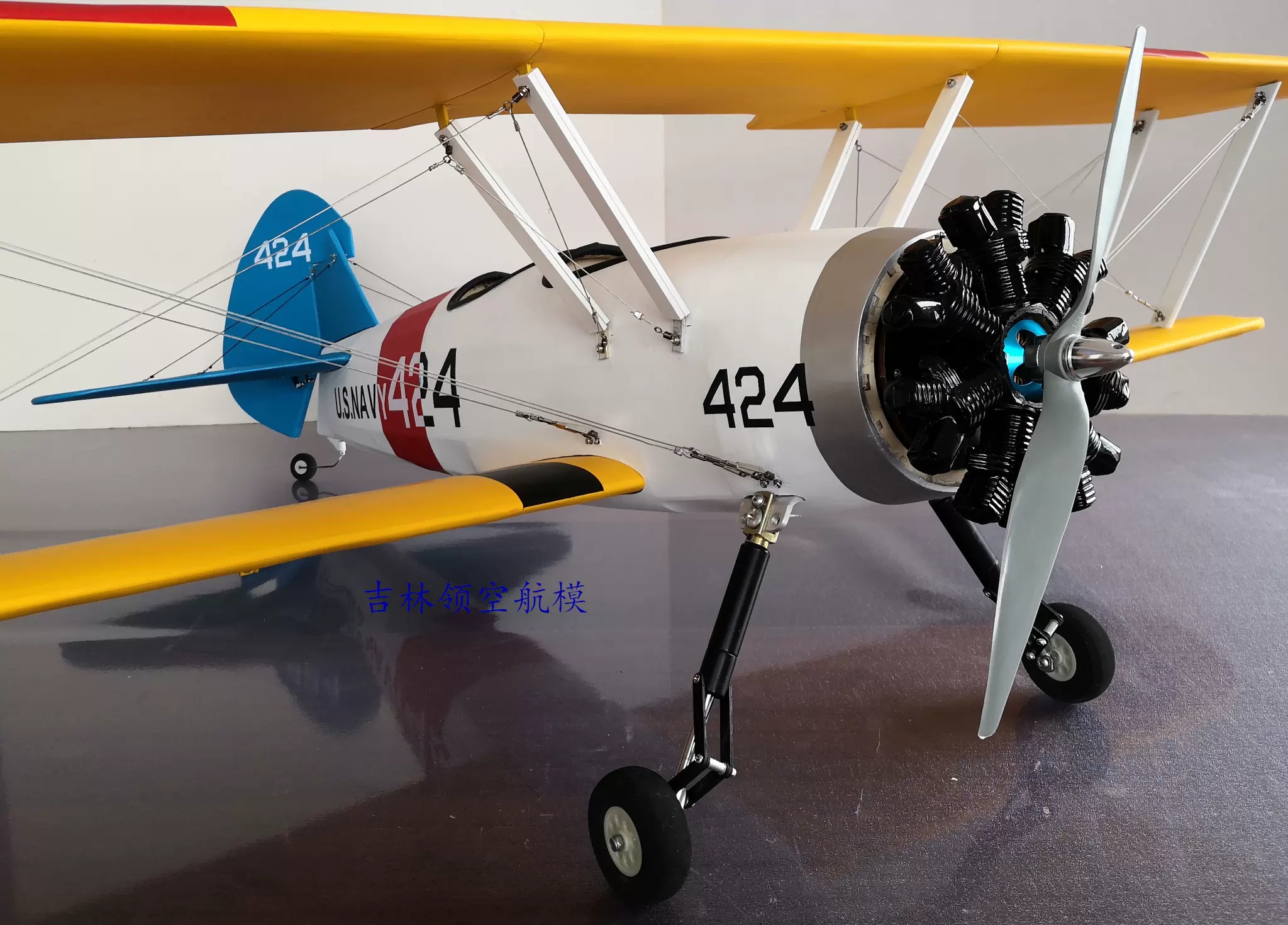 1.6米PT-17，STEARMAN PT-17,轻木固定翼像真模型飞机-Taobao