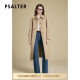 The poem specifically selects broad British retro solid color slimming mid-length versatile trench coat for women's 2025 spring new style