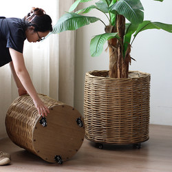 Willow flower basket movable kindergarten hotel hotel