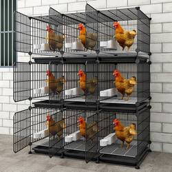 Najingjing Chicken Cage for Home Breeding, Iron Cage for Poultry, Goose, Duck, Chicken Coop, Outdoor Cleaning Tray, Two-Layer, Three-Layer, Large Size