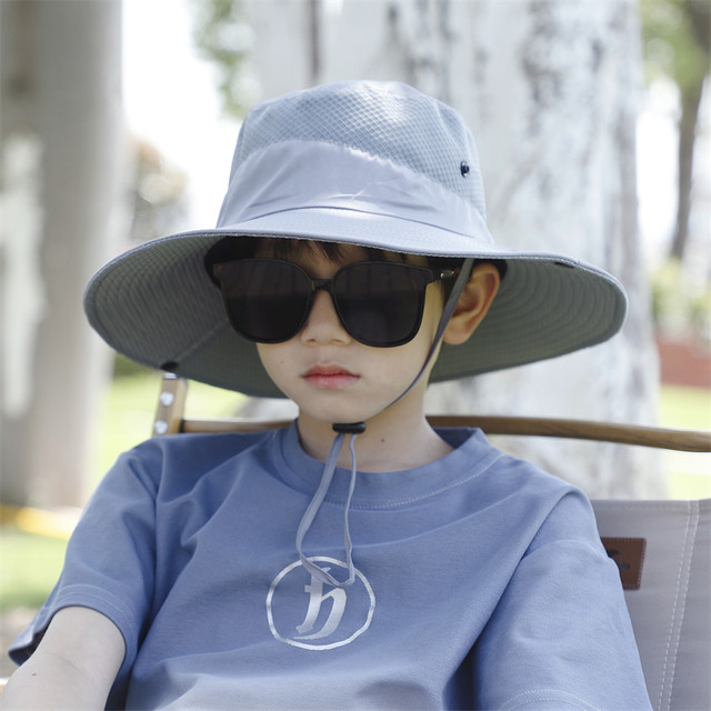 Outdoor sun protection hat for older children in summer, ultra-thin ...