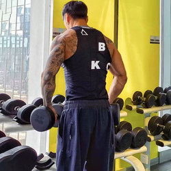 Bkc Triangle Logo Gi Player Version Basketball Training Tight-Fitting Vest American Sports Fitness Sleeveless Running I Quick-Drying Shirt