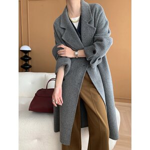 
SN Gaozhi classic coat, high-end Albaka alpaca double-sided woolen coat, light luxury fashion coat