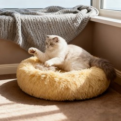 Yoofpets Winter Large Cat and Dog Bed, Long Plush, Warm and Thickened Pet Bed Mat, Suitable for All Seasons