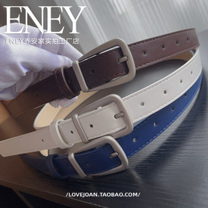 
The color is beautiful ~ The frosted silver-headed women's belt is fashionable and versatile and simple casual belt for women