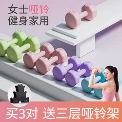 Dumbbell Women's Fitness Home Exercise Equipment 2kg 3kg Pair for Hip Muscle Training and Slimming Belly Home Fitness Equipment