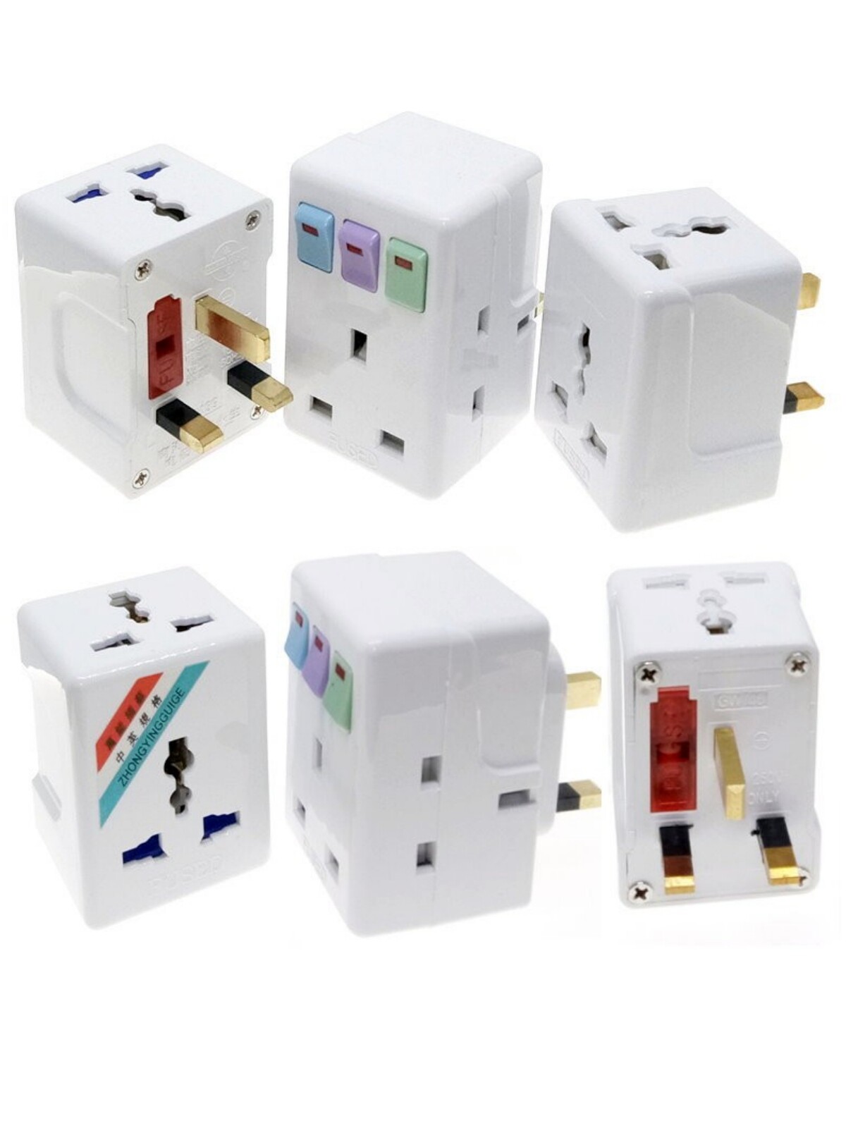 Britanski Adapter Jiahe Britanski standardni univerzalni pretvarački utikač - 3 utora s ...