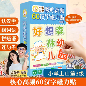 
The 3rd level core high frequency 60 Chinese character magnetic sticker literacy refrigerator sticker text children's educational toys