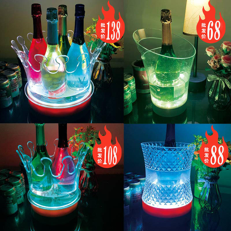 LED Wine Bucket - Portable Illuminated Ice Bucket