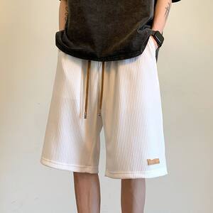 New summer American shorts men's trendy brand thin design niche loose large size sports and casual five-point pants
