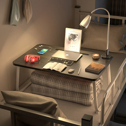 Student Dormitory Small Table, Bed Desk, Foldable Desk for Writing Homework, Upper Bunk Essential, Lazy Laptop Stand, Dormitory Small Multifunctional Study Bedside Office Desk for College Students