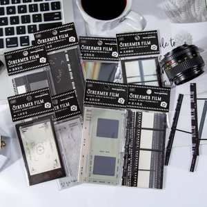 
Film themed wallet collage decorative card Creative literary camera film frame wallet decorative PET sticker