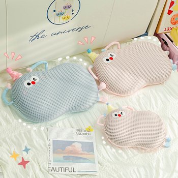 Summer ice silk cat belly children's pillows and nap memory foam pillowcase lunch break cervical spine protection male and female student dormitory