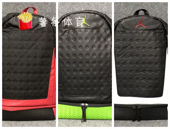 Air Jordan 13 Backpack 黑红运动电脑书包双肩包9A1898-Taobao