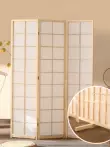 vách gỗ trang trí Gỗ nguyên khối Nhật Bản màn hình gấp đơn giản màn hình nền chụp ảnh tường di động vách ngăn lối vào phòng khách gấp gỗ màn hình vách ngăn phòng làm việc vách ngăn cửa lùa 