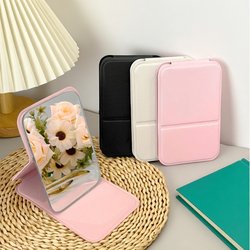 Folding Makeup Mirror for Men and Women, Suitable for Student Dormitories, Company Desks, Can Be Used as a Stand, for Home Use, in Bags or Pockets, Mini Portable Small Mirror