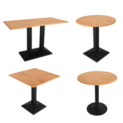Taolejia round square solid wood Nordic dining table