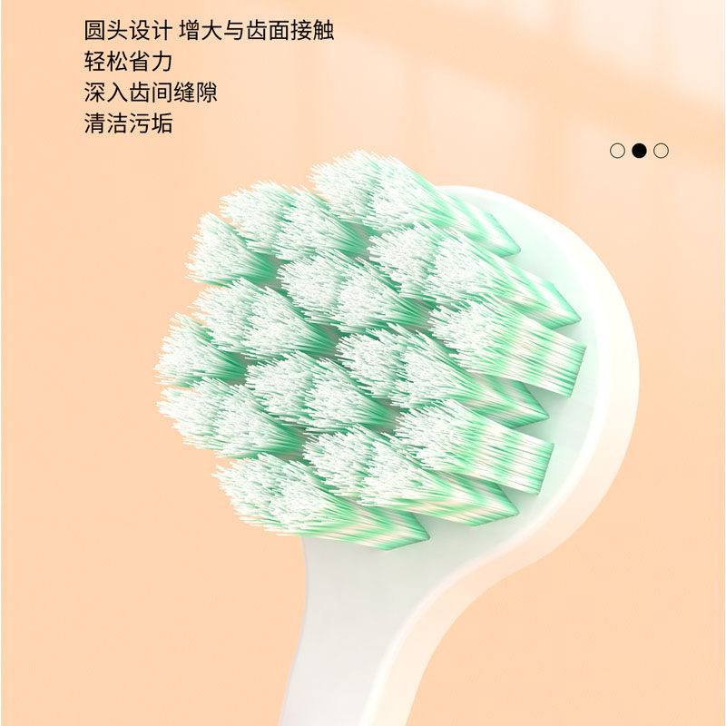 남성, 여성, 커플, 청소년, 학생 모두를 위한 얼룩 제거 및 잇몸 보호를 위한 부드러운 강모 나선형 와이어가 있는 소형 원형 헤드 칫솔, 중간 정도의 강모 -