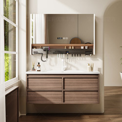 Medieval Style Bathroom Cabinet with Integrated Ceramic Basin, Washbasin, Storage Bathroom Cabinet, Washbasin, Laundry Sink, and Handwashing Sink Cabinet Set