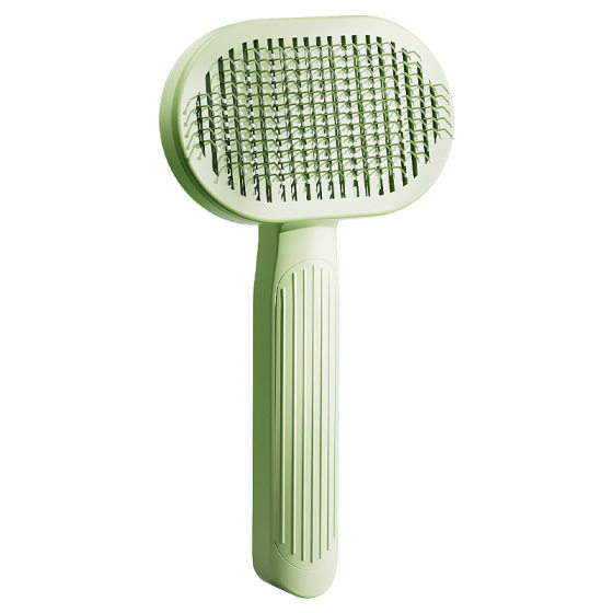 
New one-click hair removal pet comb cat stainless steel needle comb automatic hair removal dog grooming comb pet supplies