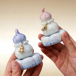 Jingdezhen Taoyang New Village Crystalized Gourd Ceramic Ornament, Popular on Social Media, Cute and Fresh Style, Perfect for Gifting