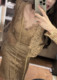 Korean-French light luxury early spring sexy dyed lace shawl satin mid-length skirt suspender set
