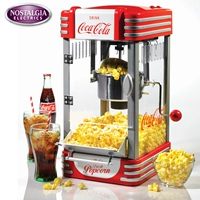 Версия Coca-Cola машины для попкорна «Ностальгия» коммерческая бытовая полностью автоматическая сферическая машина для попкорна в форме диска