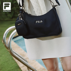 Shoulder Bag | Fila Official Summer Sports Women's Bag, Underarm Bag, Casual Crossbody Bag, Shoulder Bag, Black Dual-Use
