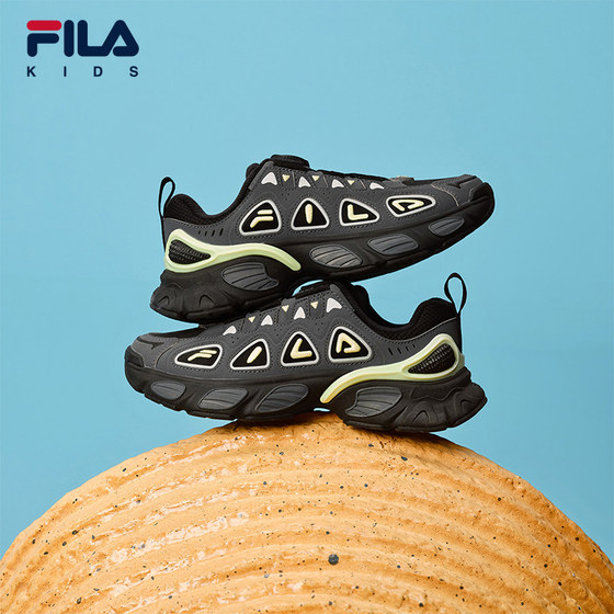 
FILA KIDS Fila Children's Shoes Children's Running Shoes 2025 Winter New Style Men's and Women's Big Kids Knob Warm Sports Shoes