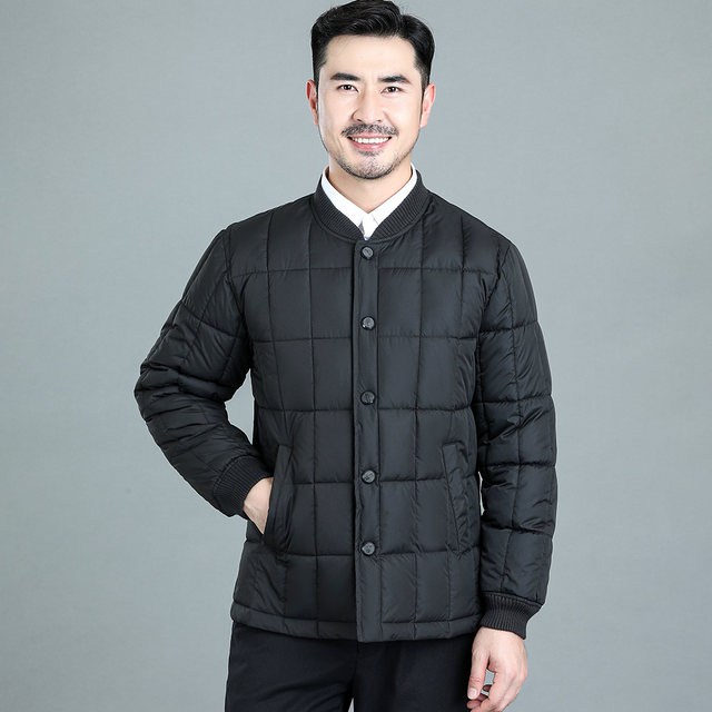 Dad wears small cotton-padded clothes under the body, elderly cotton-padded jackets, middle-aged and elderly down-padded jackets, men's inner liner to keep warm and cold-proof, winter clothes