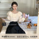 No errors flower decoration slim French large umbrella skirt 2025 spring and summer
