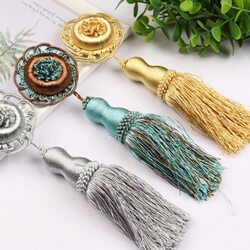 Curtain Decoration European-Style Sunflower Curtain Small Hanging Ball Pin Tassel Curtain Sofa Small Pendant Small Flower DIY Accessory