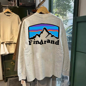 
Foreign trade export orders~Autumn and winter trendy brand long-sleeved T-shirts for men, American style pure cotton heavyweight mountain style Chaoyang bottoming shirt tops