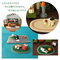 Japanese Zakka Doll Accessories Cloth Cushion Mini Japanese-Style Blanket Dollhouse Micro-Scene Matching Carpet Floor Mat