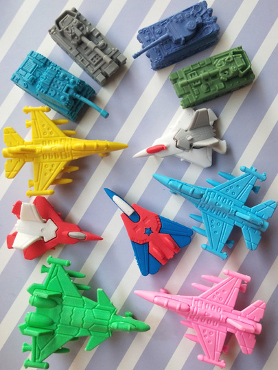 軍用戦車ファイター消しゴム - 取り外し可能な組み立て式おもちゃ