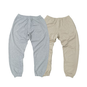 
Minimalist Japanese street loose straight elastic waist tie feet heavy big terry loop casual trousers trousers K762 embroidery