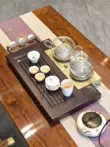 bàn trà smlife Bộ khay trà Trung Quốc mới hiện đại Xingong, khay trà gỗ mun thoát nước hoàn toàn tự động, F161 bán bàn trà điện Bàn trà điện