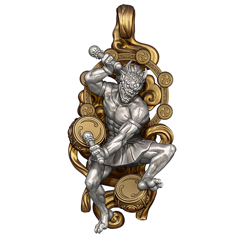 純銀二福神像 純銀二福神像 純銀 七福神 2号 - TAKEHIKO - 武比古 - 日本の