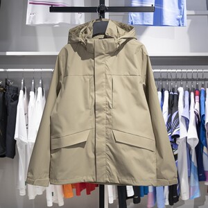 Li Ning sports trench coat 2024 Autumn group purchase series men's water -proof water -proof can remove hooded jacket AFDUA07
